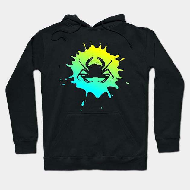 Men or Boys Crab Hoodie by JKFDesigns